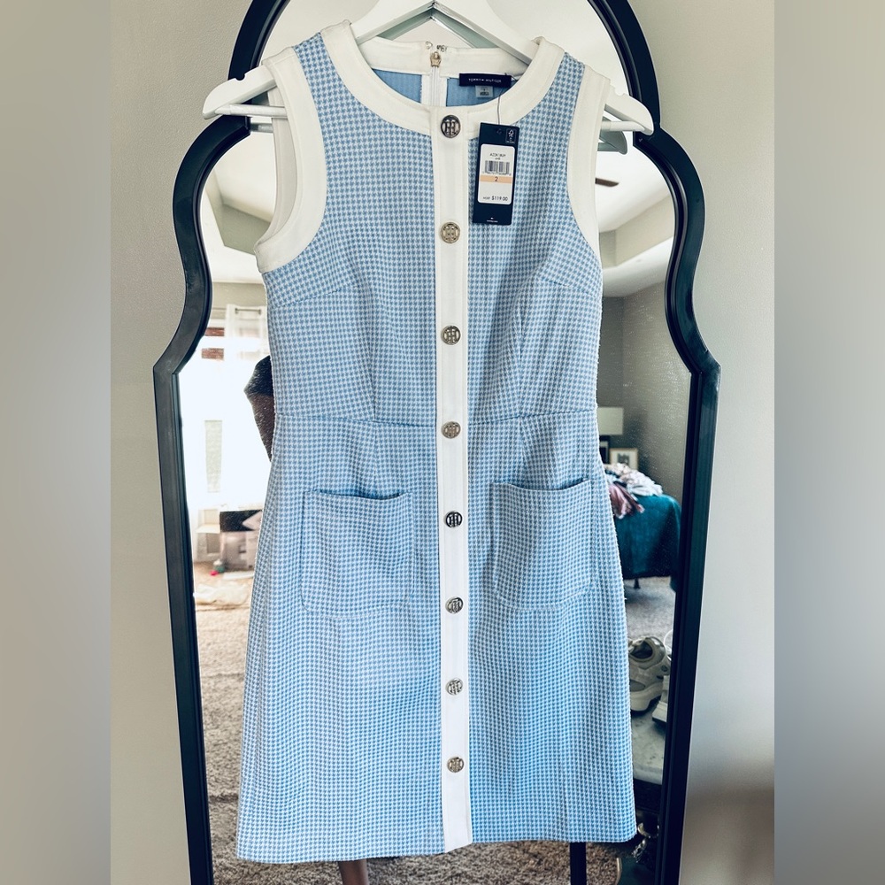 NWT 🔥 Tommy Hilfiger tweet style classy office dress size 2